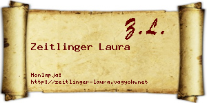 Zeitlinger Laura névjegykártya
